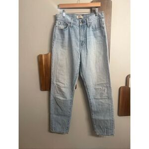 Madewell Blue Light Wash High Rise Relaxed The Perfect Summer Jeans Size 28